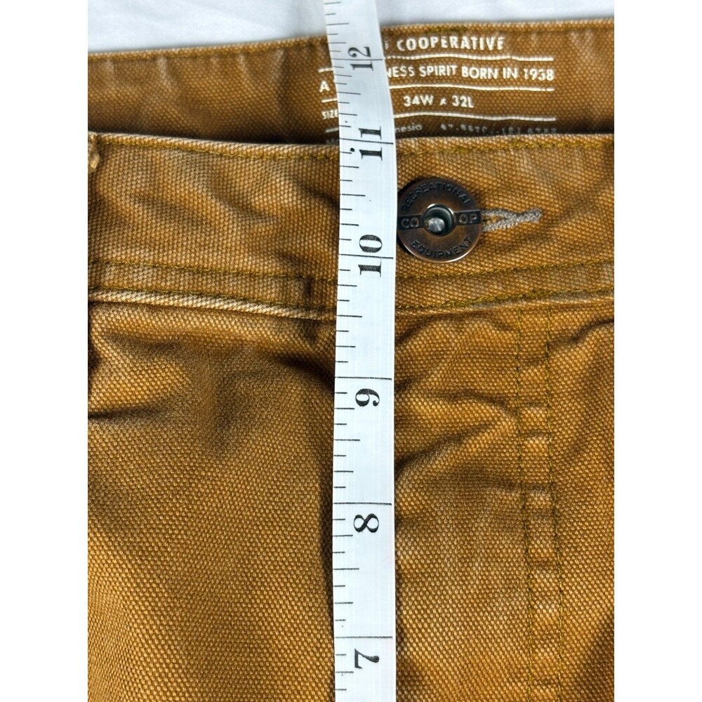 REI Co-op Trailsmith Double Knee Pants 34x32 Brown Canvas Utility Workwear - Picture 13 of 15